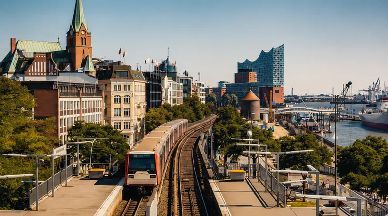 Hamburger Hochbahn nahe Rödingsmarkt